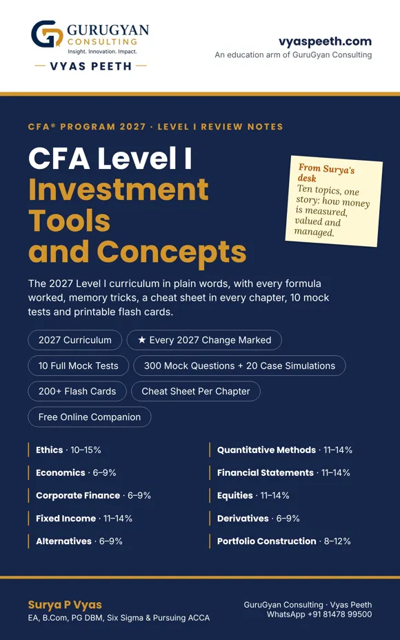 CFA® 2027 Level I Review Notes cover