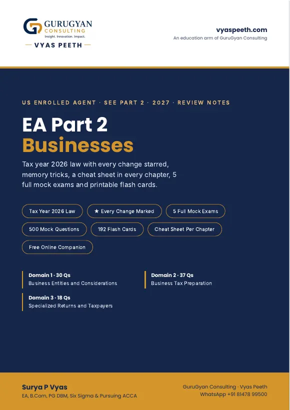 US EA 2027 Part 2 Businesses Review Notes cover