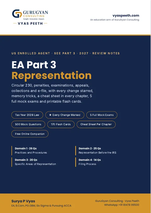 US EA 2027 Part 3 Representation Review Notes cover