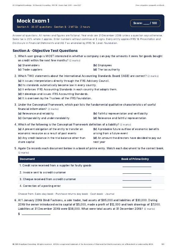 ACCA FA Financial Accounting Review Notes sample page 5