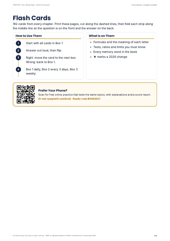 FRM® 2027 Part I Review Notes sample page 6