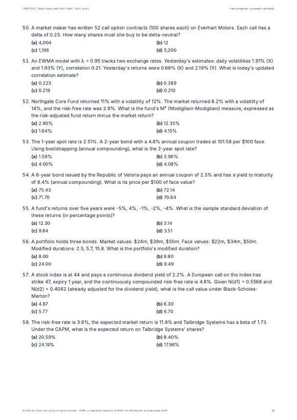 FRM® 2027 Mock Exams and Flash Cards sample page 3