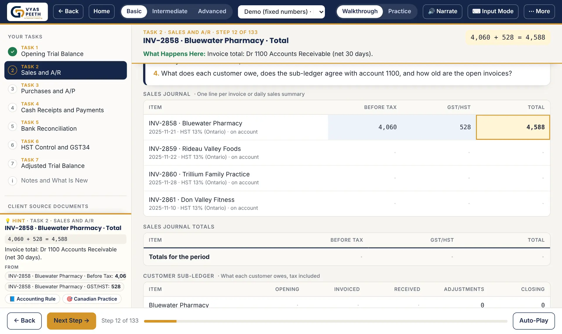 Sample screen